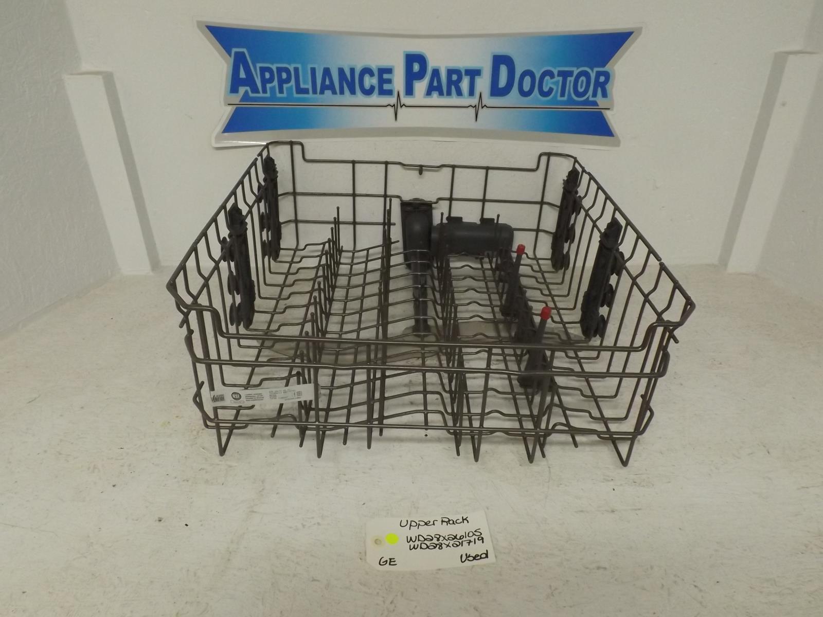 GE Dishwasher WD28X26105 WD28X21719 Upper Rack Used GE Dishwasher WD28X26105 WD28X21719 Upper Rack Used